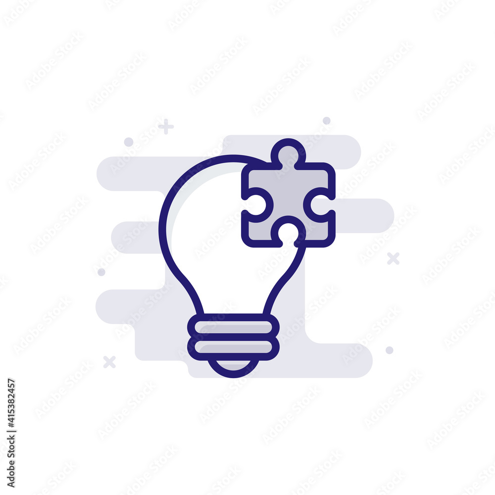 Creative Solution vector outline filled icon style illustrator . EPS 10 file Creative Solution vector outline filled icon style illustrator . EPS 10 file