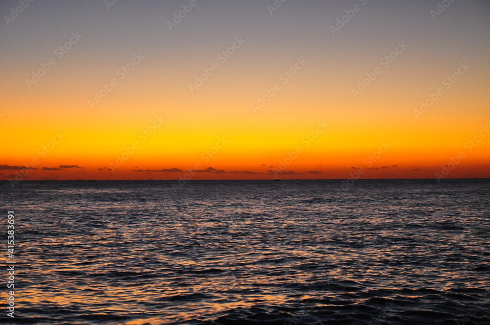 sunset ocean view