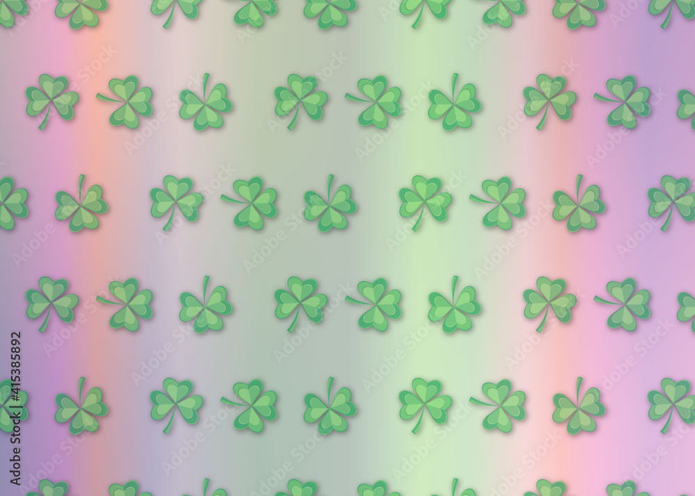 Shamrock Pattern Background Saint Patrick Day Beer Festival Banner Vector Illustration Shamrock Pattern Background Saint Patrick Day Beer Festival Banner Vector Illustration