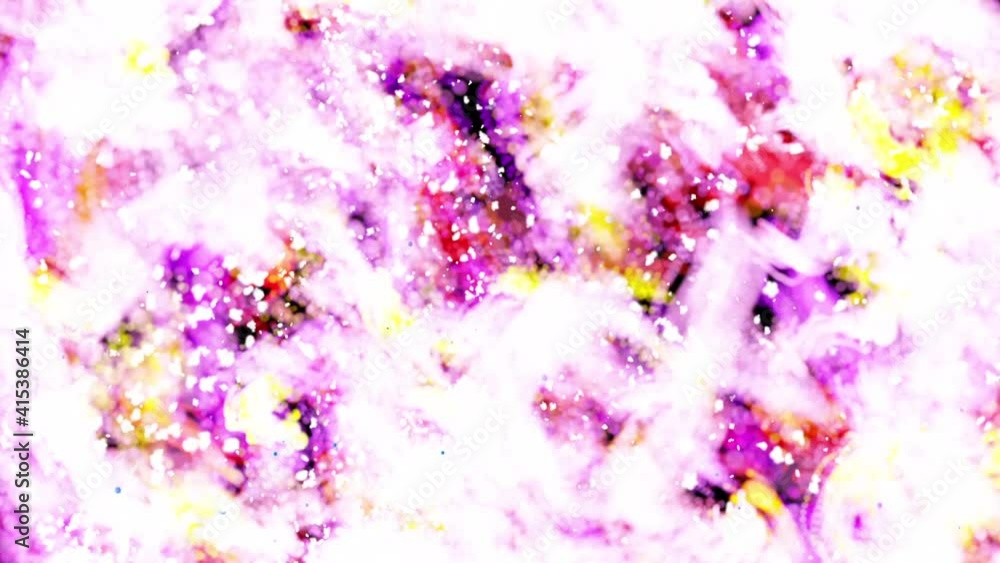 Heavy snowfall on the background of a multicolored rainbow close-up. Registration of the background of a disco, celebration. Isolated black background. 3d illustration. Heavy snowfall on the background of a multicolored rainbow close-up. Registration of the background of a disco, celebration. Isolated black background. 3d illustration.