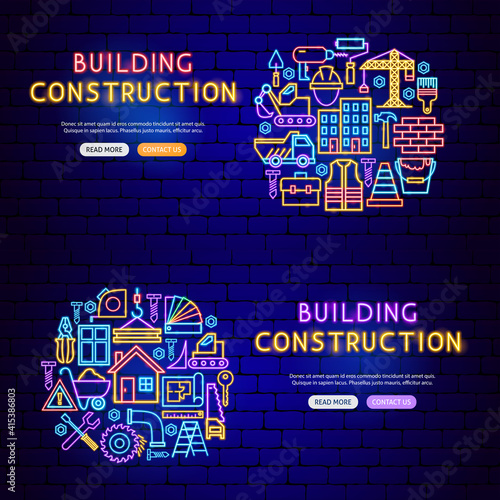 Construction Neon Banners