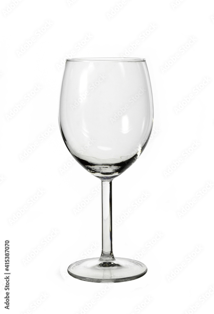 Empty wine glass isolated on white background. Empty wine glass isolated on white background.