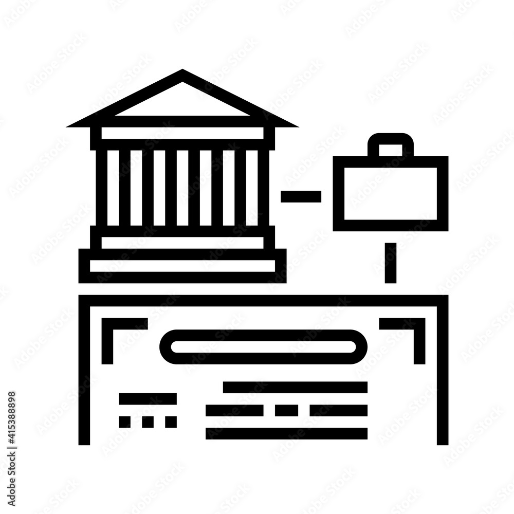 financial company business share line icon vector. financial company business share sign. isolated contour symbol black illustration financial company business share line icon vector. financial company business share sign. isolated contour symbol black illustration