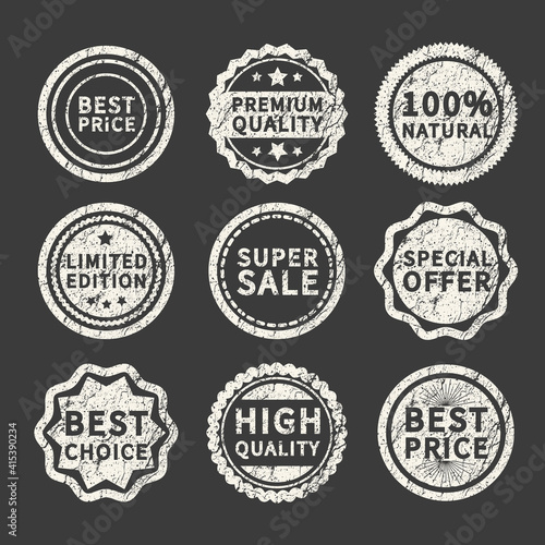 Set of retro vintage badges and labels.