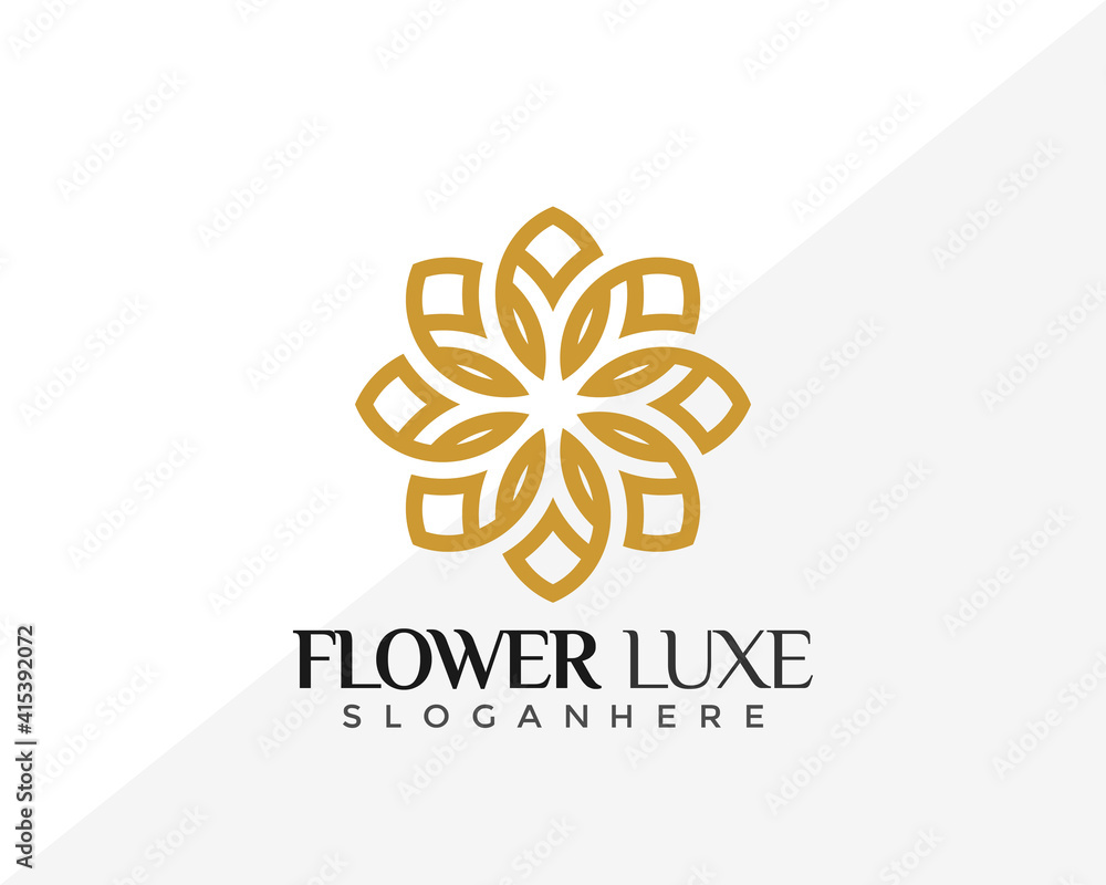 Luxury Beauty Flower Logo Design. Creative Idea logos designs Vector illustration template Luxury Beauty Flower Logo Design. Creative Idea logos designs Vector illustration template