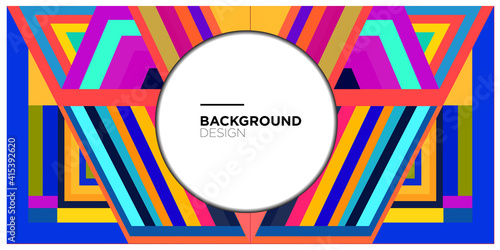 Vector colorful abstract geometric pattern background design for banner template