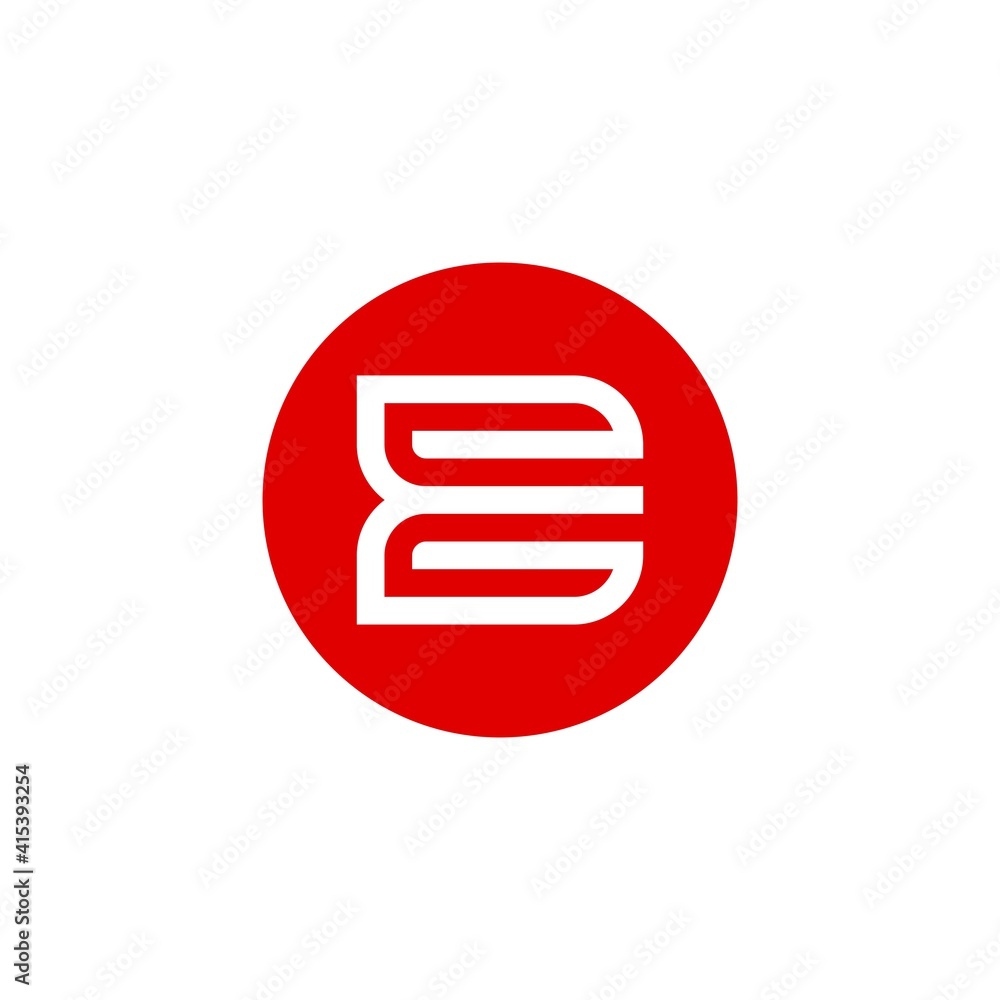 Circle letter E logo concept vector design Circle letter E logo concept vector design