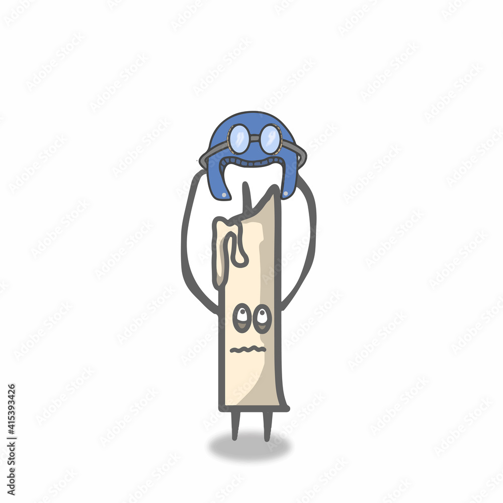 cute candle character design vector template illustration cute candle character design vector template illustration