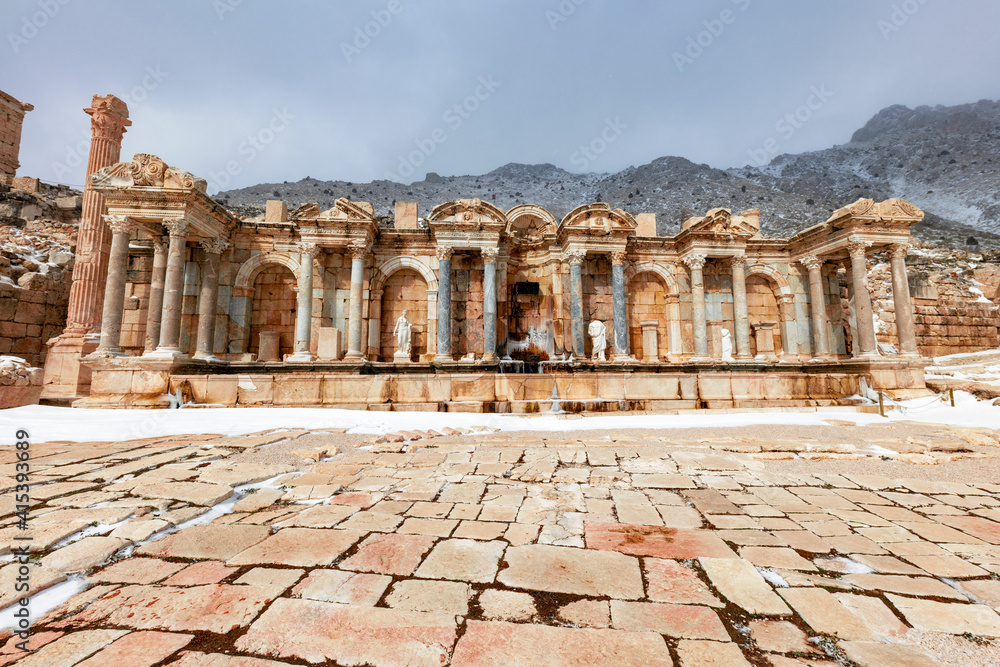 Welcome to Sagalassos. Isparta, Turkey.To visit the sprawling ruins of Sagalassos, high amid the jagged peaks of Akdag, is to approach myth: the ancient ruined city set in stark

