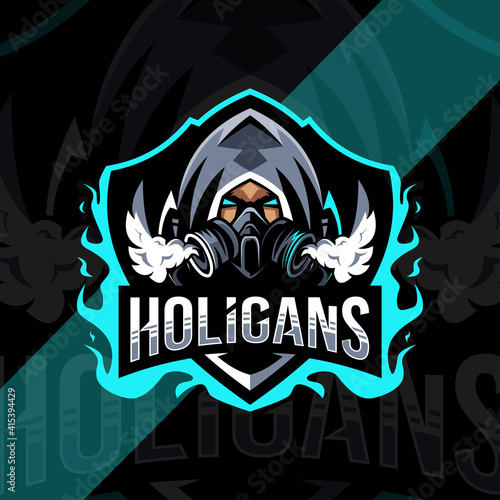 Holigans mascot logo esport design
