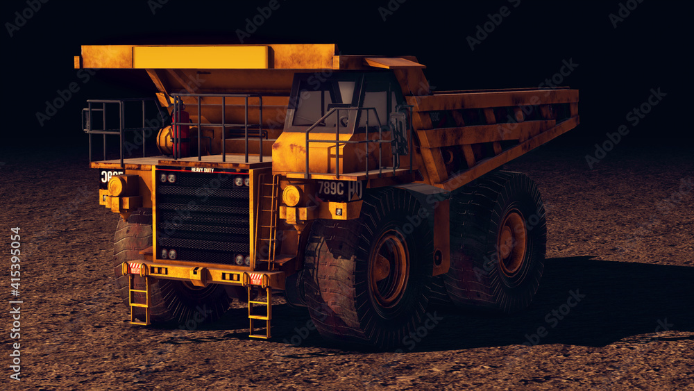 Fototapeta premium 3d illustration of Heavy Duty Vehicle . High quality photo