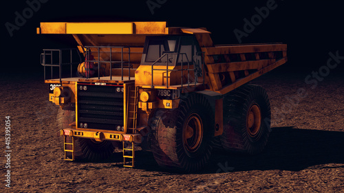 3d illustration of Heavy Duty Vehicle . High quality photo