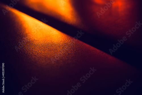 orange lights on dark surface 
