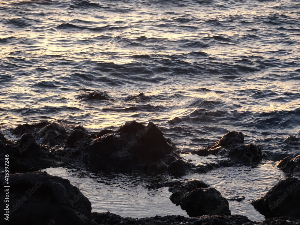 夕暮れの海岸 夕暮れの海岸