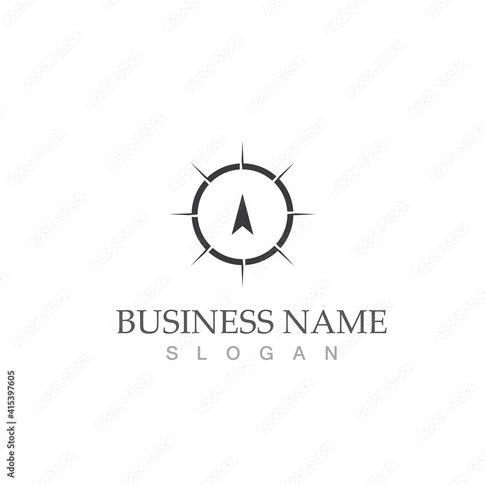 compass icon vector illustration template compass icon vector illustration template