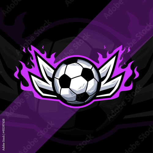Football soccer logo sport design