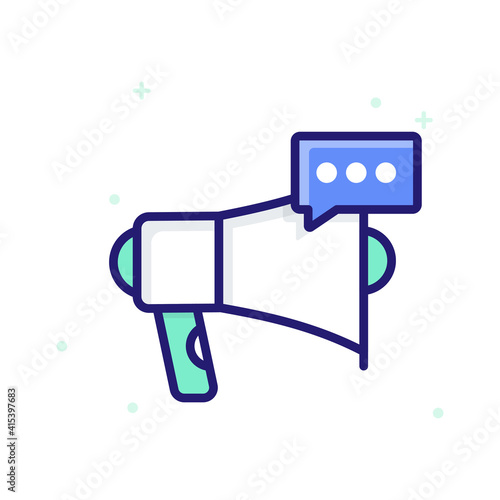 Marketing vector outline icon style illustration. EPS 10 file