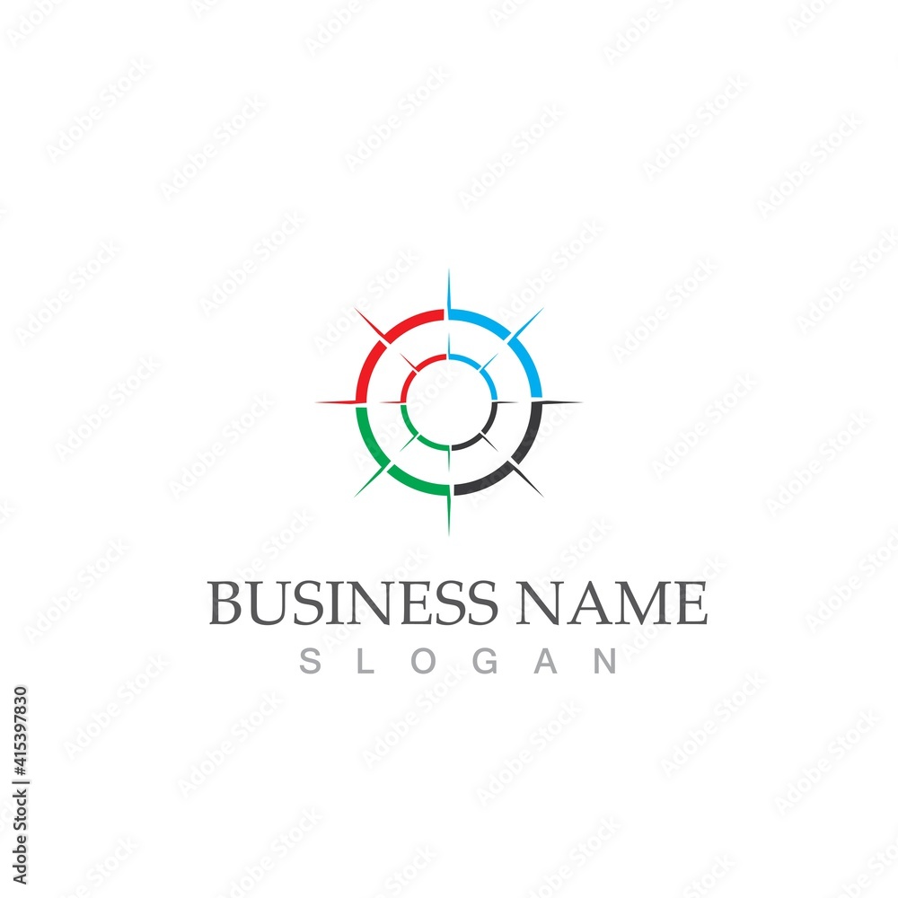 compass icon vector illustration template compass icon vector illustration template