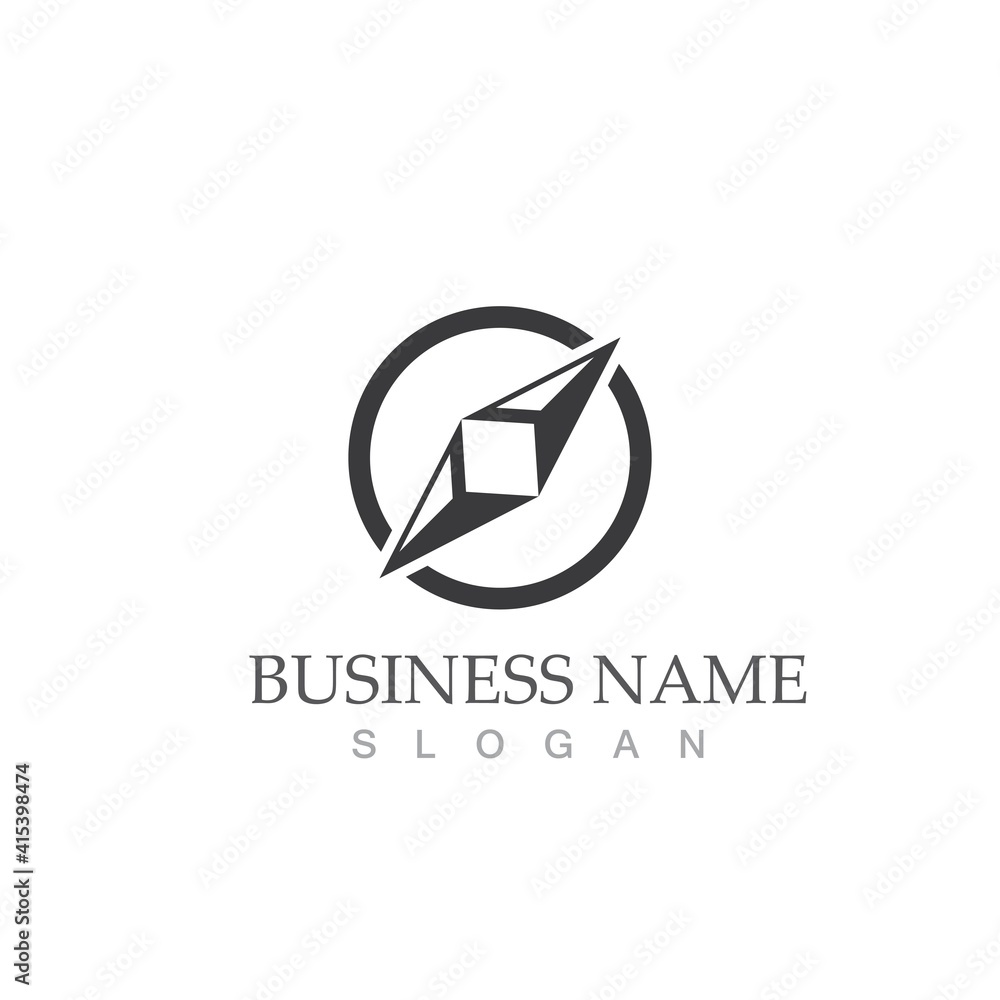 compass icon vector illustration template compass icon vector illustration template