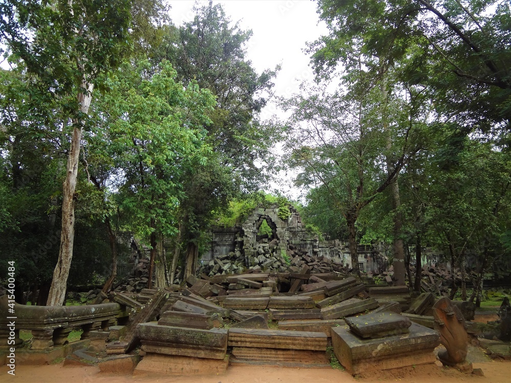 Ruin at Beng Mealea temple in Cambodia, Asia, UNESCO World Heritage Ruin at Beng Mealea temple in Cambodia, Asia, UNESCO World Heritage