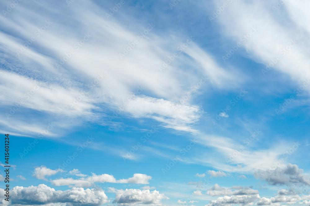 【アイスランド】流れるよう雲のある青い空