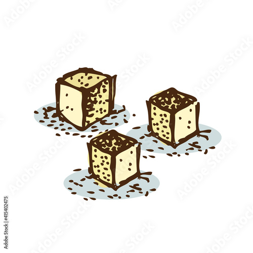 Sugar Lumps Illustration