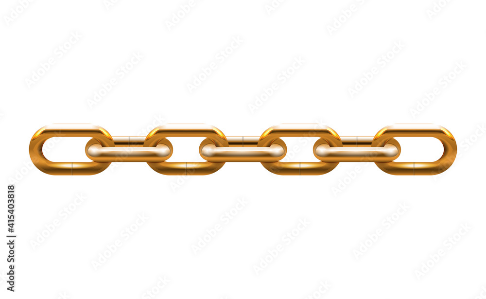 Fototapeta premium Chain Realistic Icon