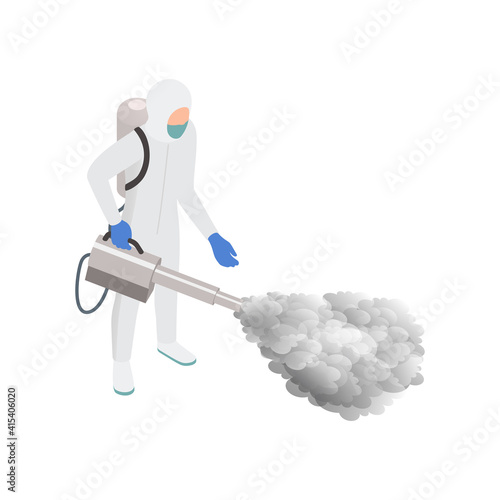 Sanitizing Works Isometric Composition