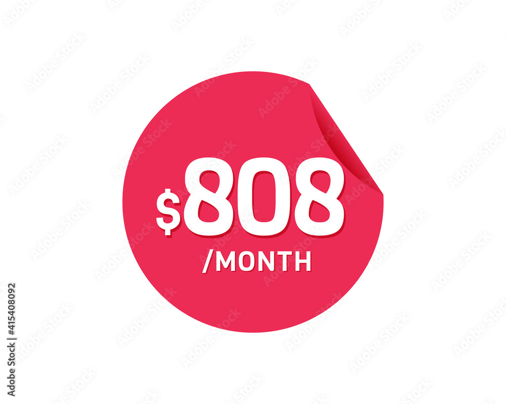 $808 Dollar Month. 808 USD Monthly sticker $808 Dollar Month. 808 USD Monthly sticker