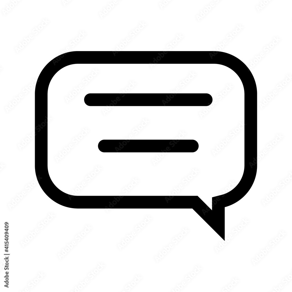 Bubble Chat icon vector for any purposes Bubble Chat icon vector for any purposes