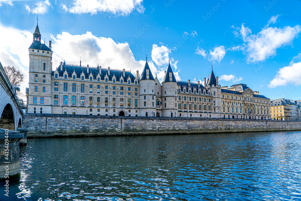 France, Paris, La Conciergerie is the old medieval Royal Palace in the center of Paris.