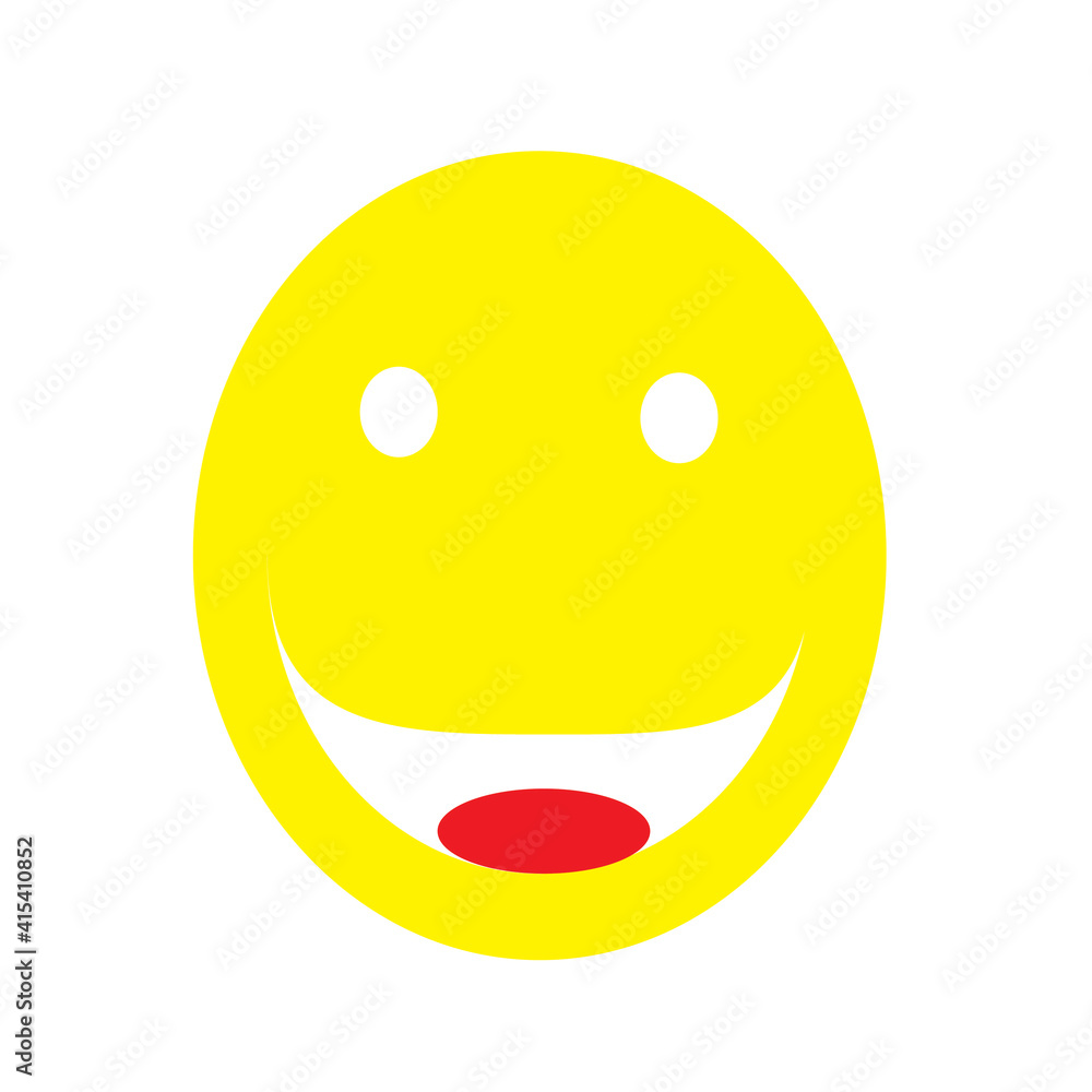 it is an illustration of a smiling face and with yellow color it is an illustration of a smiling face and with yellow color