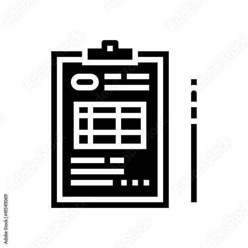 patient sleep under anesthesia glyph icon vector. patient sleep under anesthesia sign. isolated contour symbol black illustration