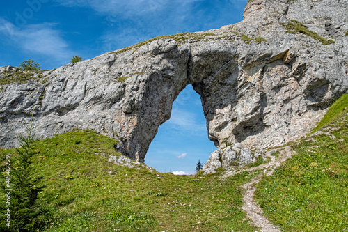 Biggest rocky window, Ohniste, Low Tatras mountains, Slovakia photo