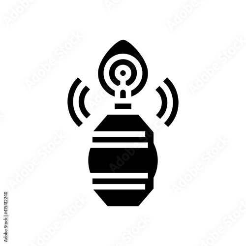 air facial mask glyph icon vector. air facial mask sign. isolated contour symbol black illustration