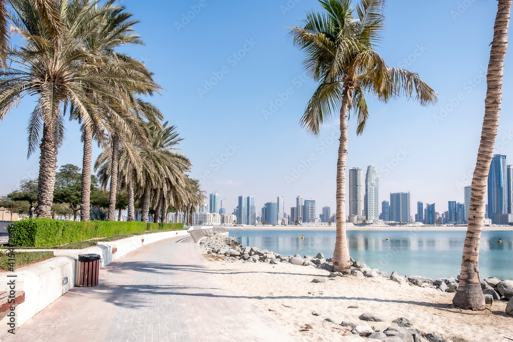 Al Mamzar Beach, Dubai, United Arab Emirates