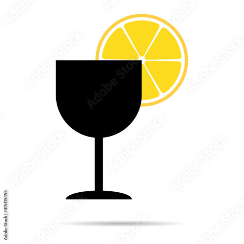 Citrus fresh icon, food fruit juice organic symbol, healty nature design vector illustration
