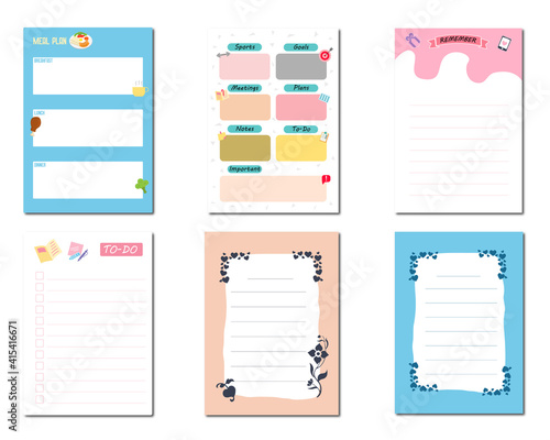 Cute planner stickers
