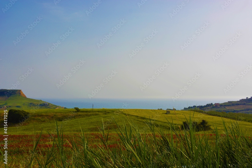 Fototapeta premium rainbow over the mountains
