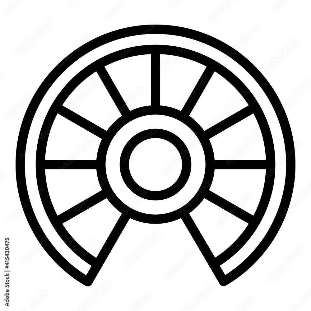 Wood circular staircase icon. Outline wood circular staircase vector icon for web design isolated on white background Wood circular staircase icon. Outline wood circular staircase vector icon for web design isolated on white background