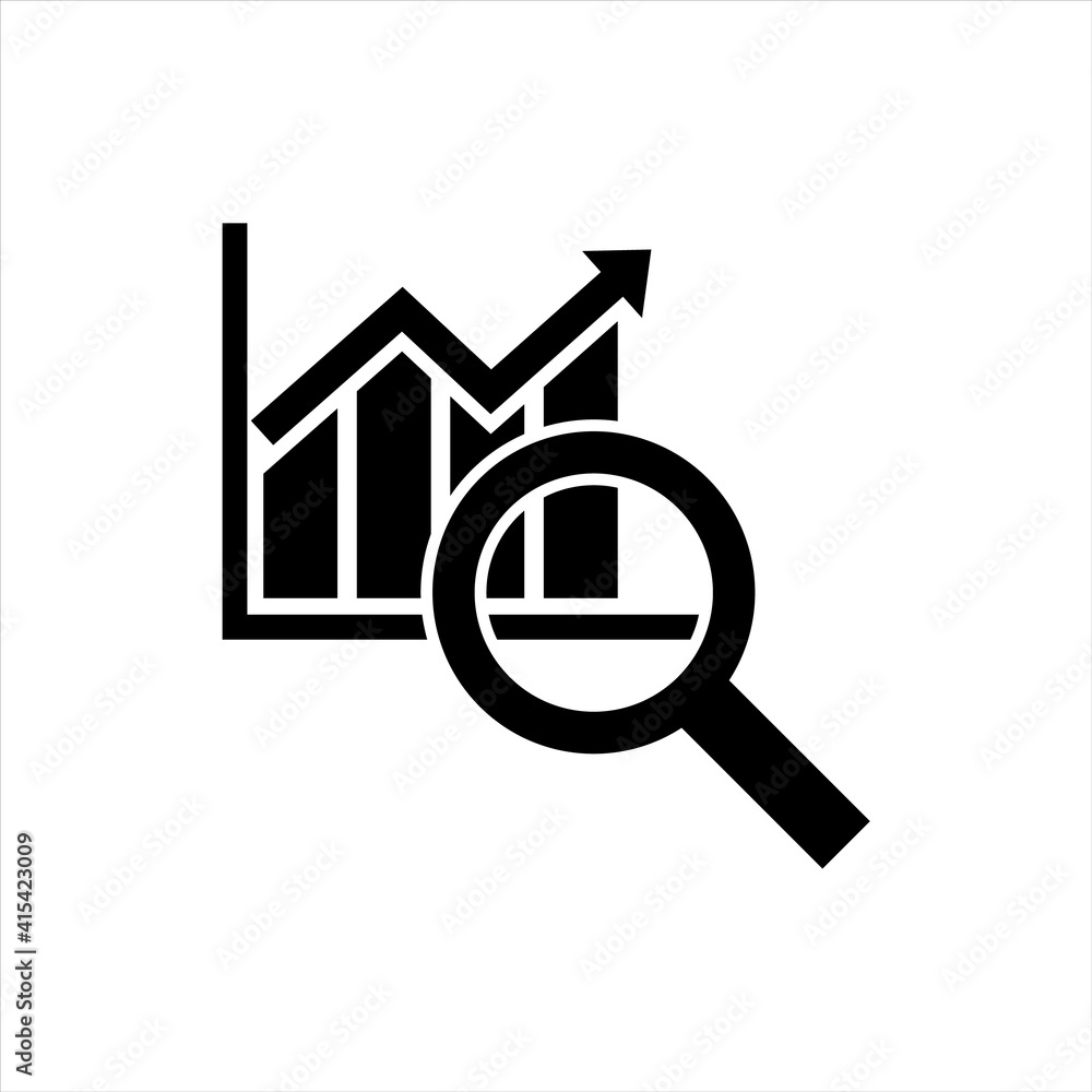 Simple diagram and graphs icon, logo isolated on white background Simple diagram and graphs icon, logo isolated on white background