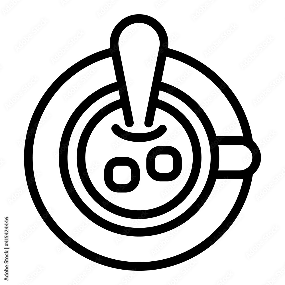 Salted caramel coffee icon. Outline salted caramel coffee vector icon for web design isolated on white background Salted caramel coffee icon. Outline salted caramel coffee vector icon for web design isolated on white background