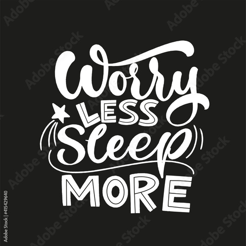 Funny sleep and good night quotes. Vector design elements for t-shirts, pillow, posters, cards, stickers and pajama
