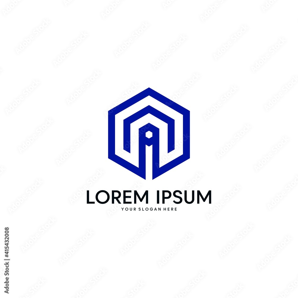 A MA letter logo design vector A MA letter logo design vector