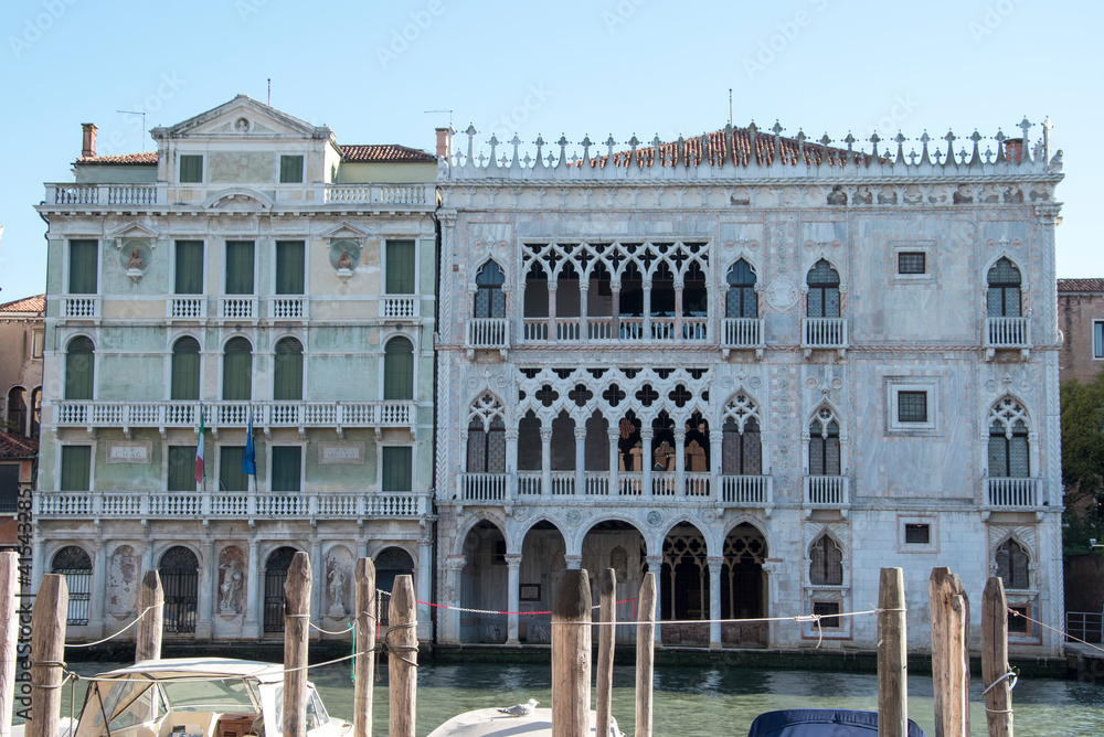 Ca' d'Oro, Building on the Grand Canal, city of Venice, Italy, Europe