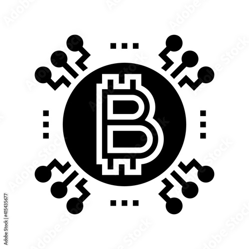 cryptocurrency ico glyph icon vector. cryptocurrency ico sign. isolated contour symbol black illustration