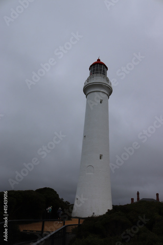 lighthouse at dusk