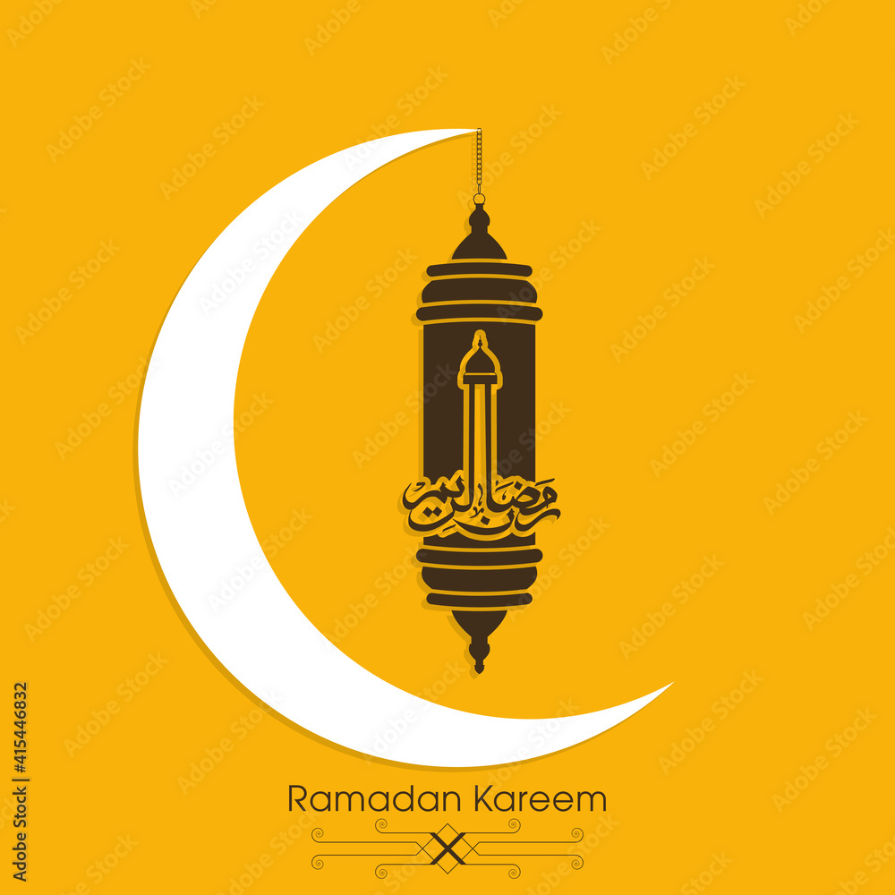 Arabic Calligraphic text of Ramadan Kareem for the Muslim community festival celebration.
Arabic Calligraphic text of Ramadan Kareem for the Muslim community festival celebration.