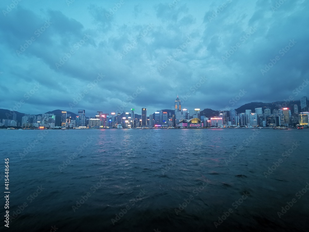 Naklejka premium Hong Kong