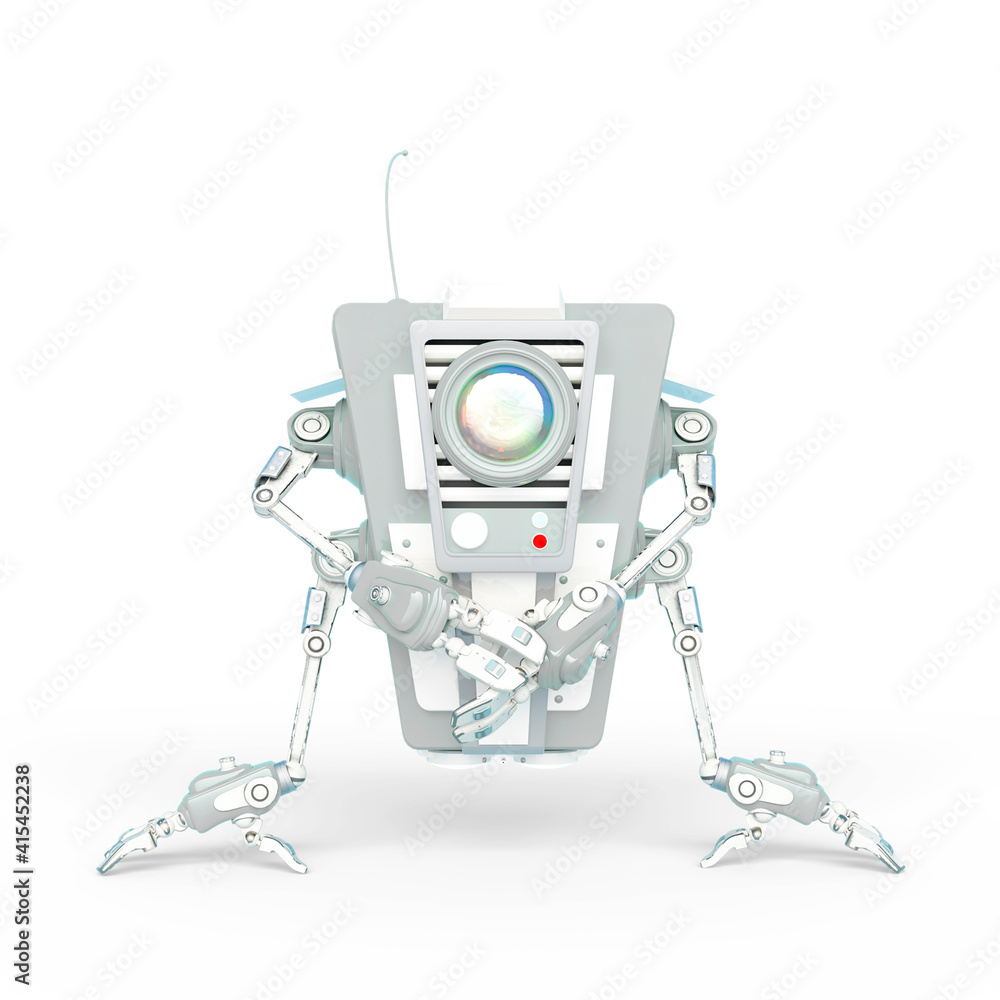 floating robot is standing hand pose floating robot is standing hand pose